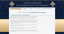 Desktop Screenshot of defiscalisation-monuments-historiques.info